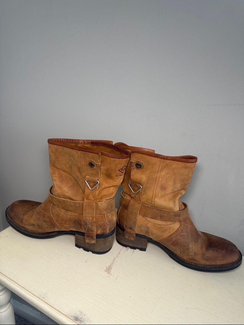 PLDM by palladium clint CSR whiskey Tan Leather Harness Ankle Boots - Picture 7 of 12